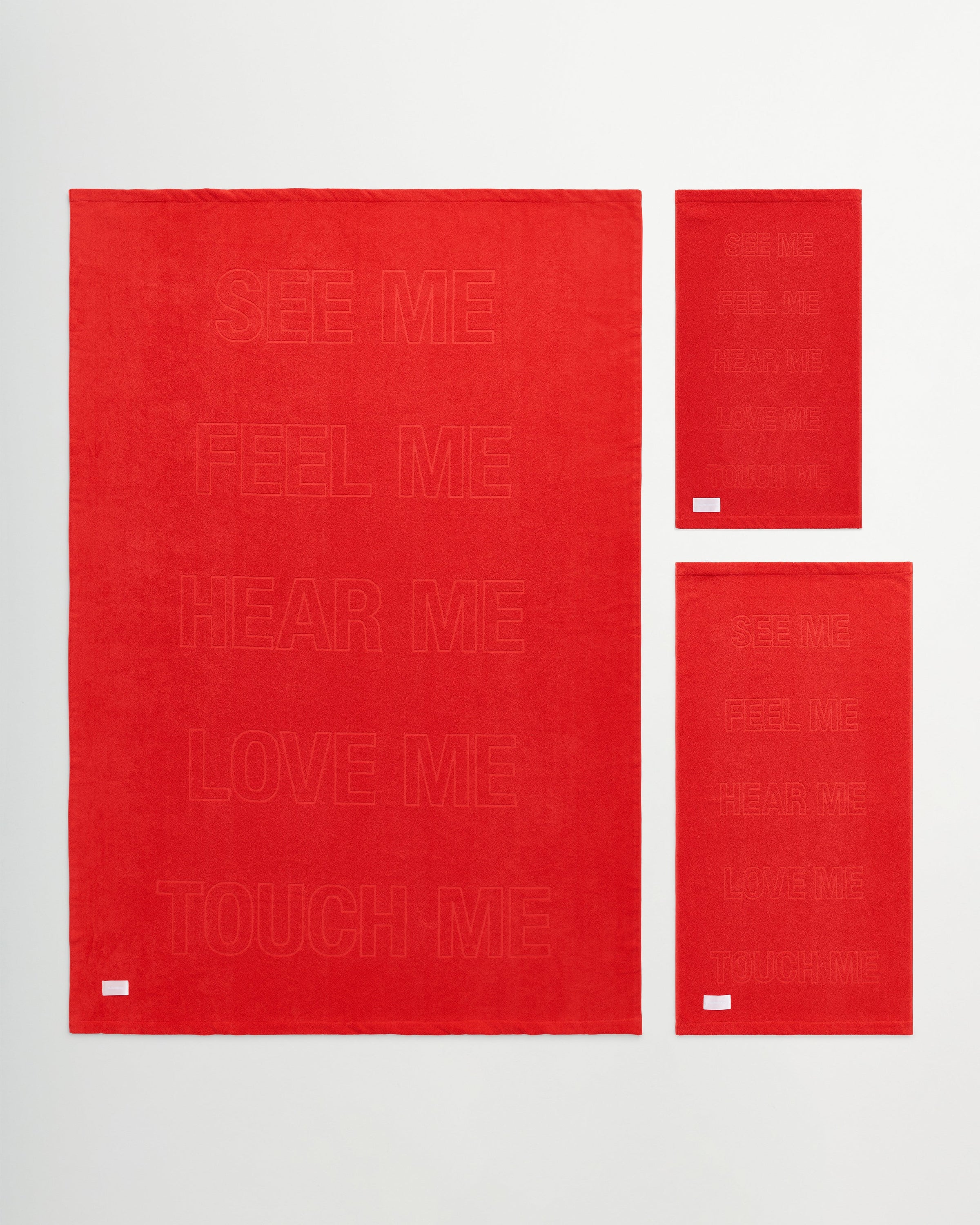 Lover towel | Spiaggia red Terry